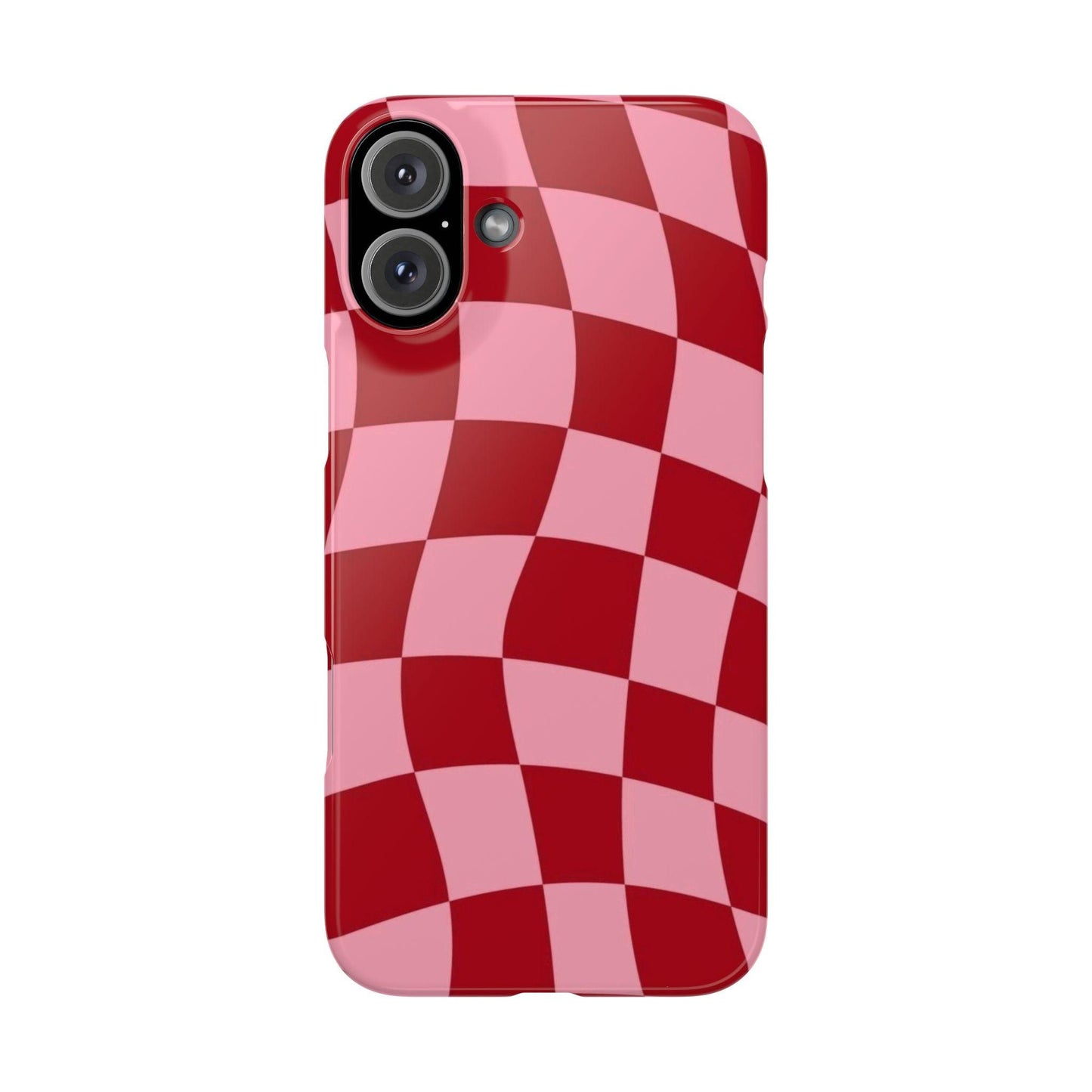 Twist & Check Red Snap iPhone Cases - SmartHomeGoodies