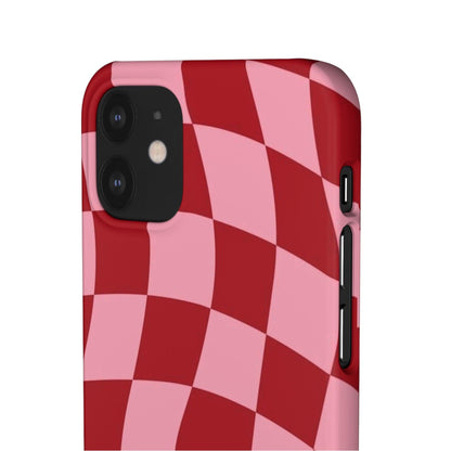Twist & Check Red Snap iPhone Cases - SmartHomeGoodies