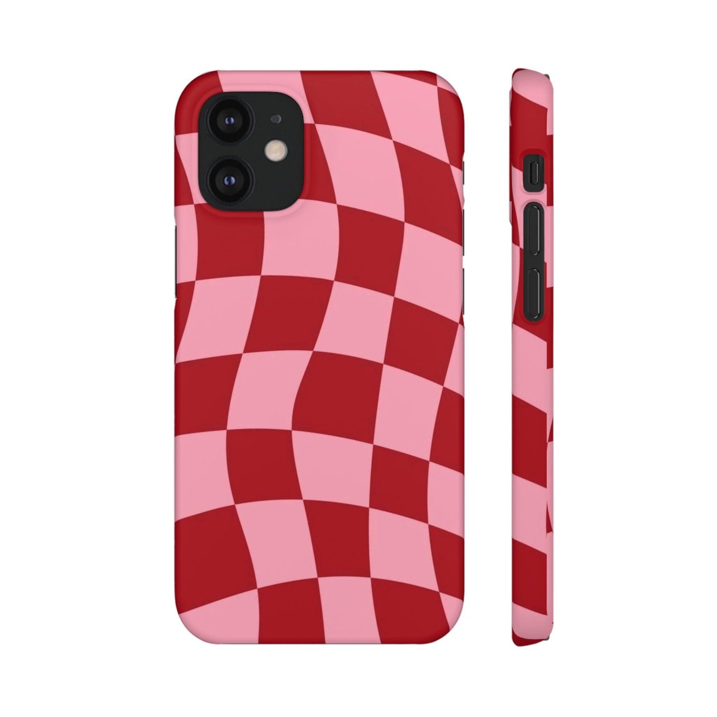 Twist & Check Red Snap iPhone Cases - SmartHomeGoodies