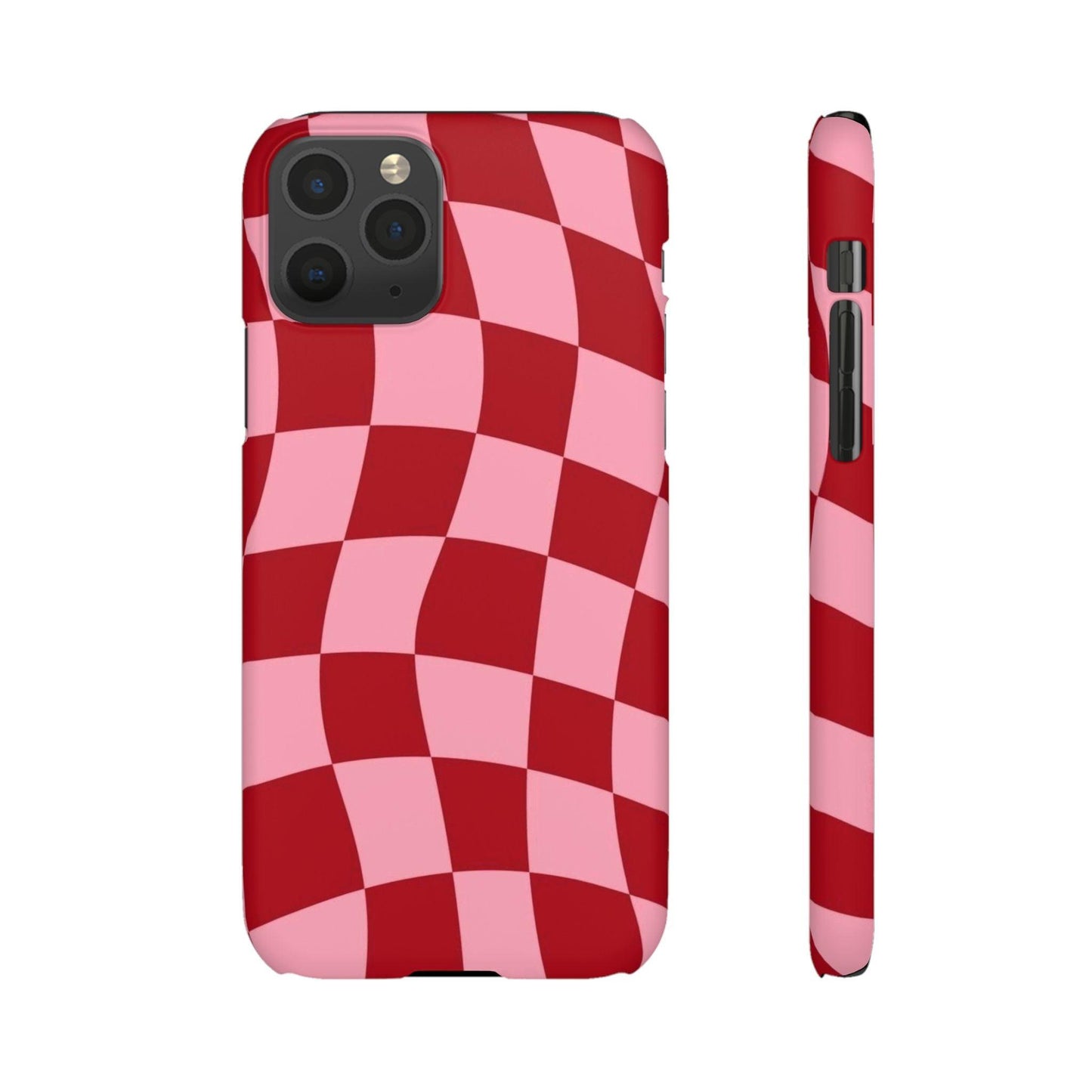 Twist & Check Red Snap iPhone Cases - SmartHomeGoodies