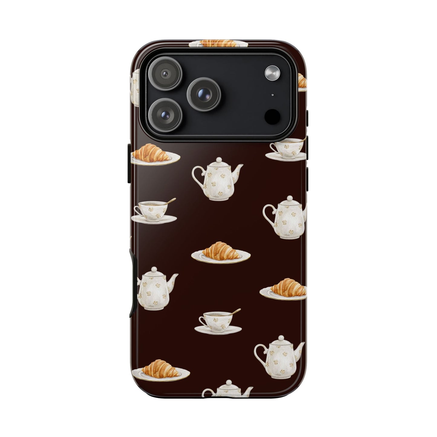 Un café et un croissant Phone Case - SmartHomeGoodies