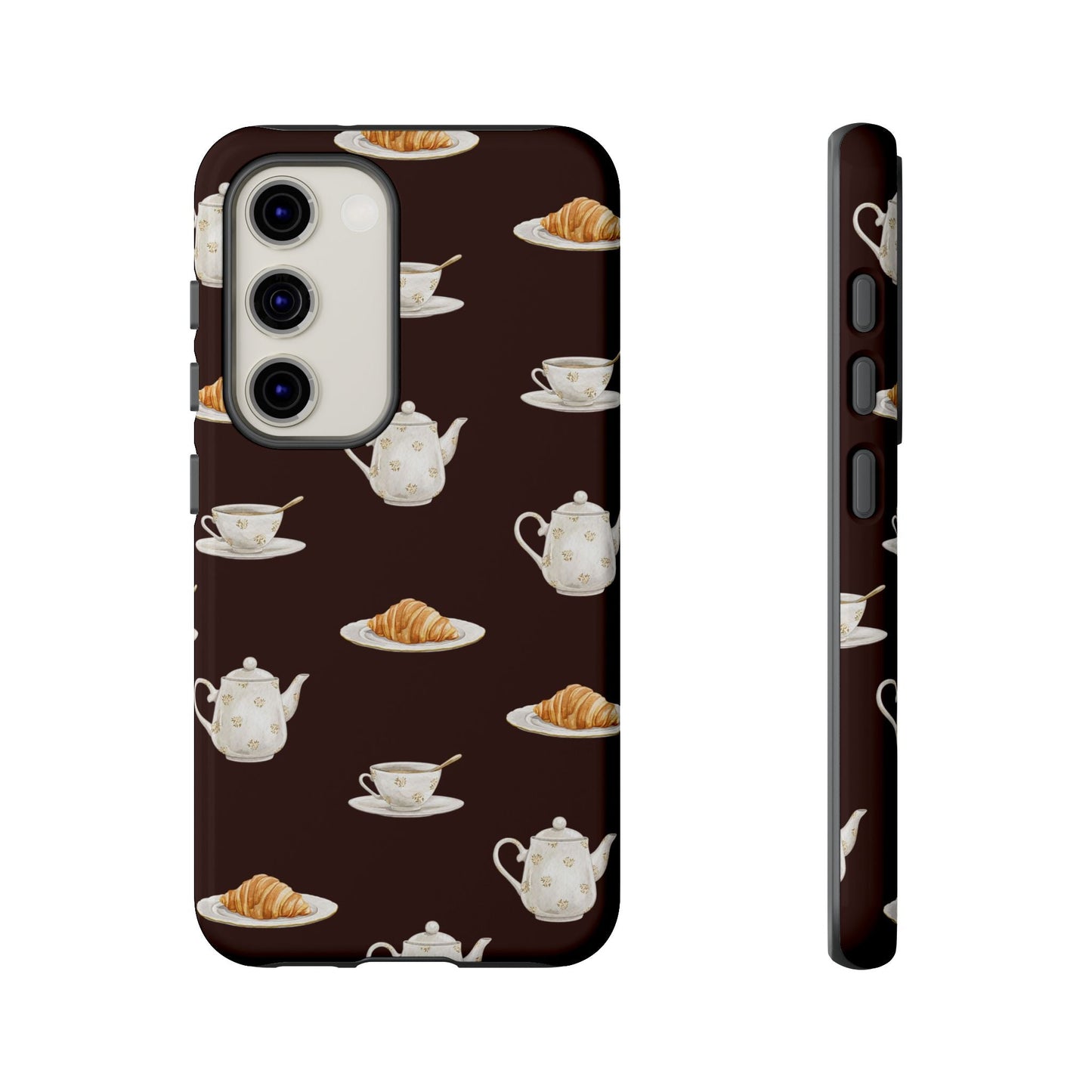 Un café et un croissant Phone Case - SmartHomeGoodies