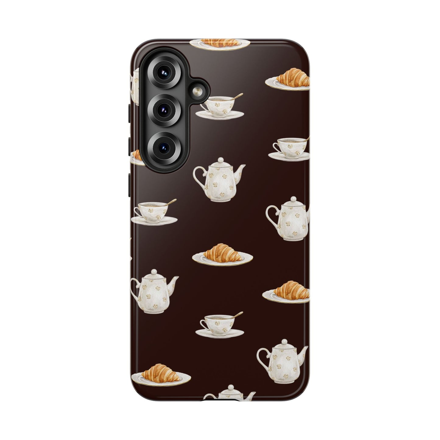 Un café et un croissant Phone Case - SmartHomeGoodies