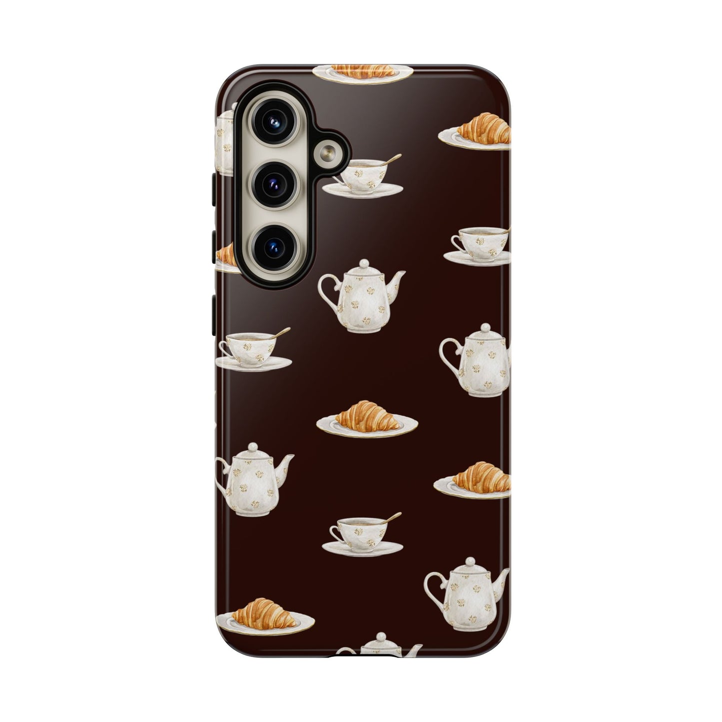 Un café et un croissant Phone Case - SmartHomeGoodies