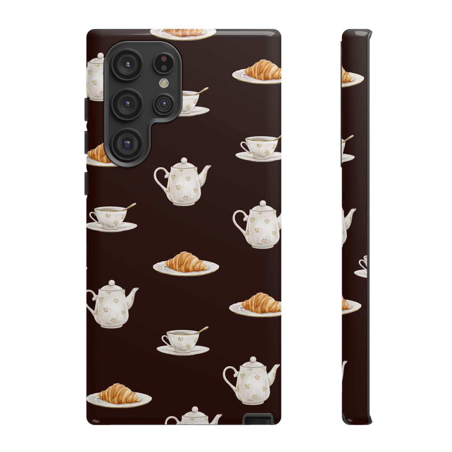 Un café et un croissant Phone Case - SmartHomeGoodies