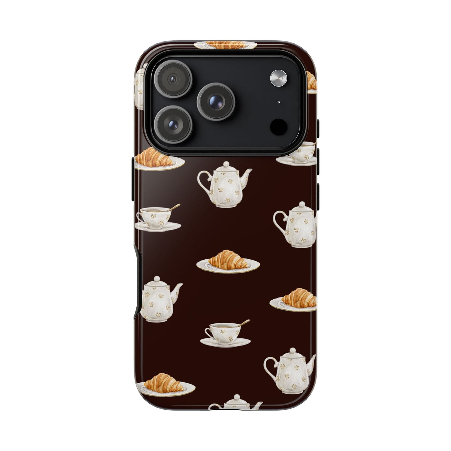 Un café et un croissant Phone Case - SmartHomeGoodies