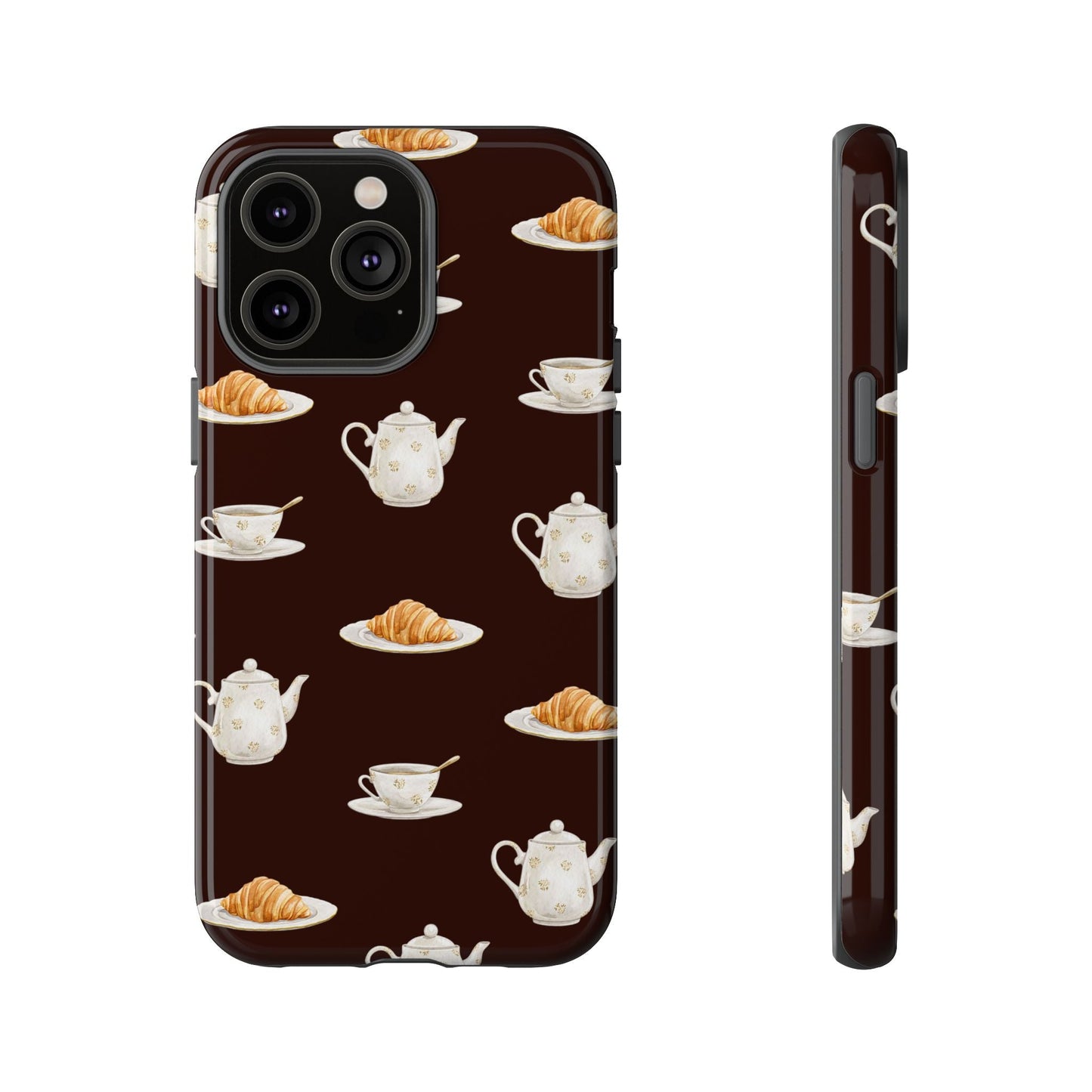 Un café et un croissant Phone Case - SmartHomeGoodies
