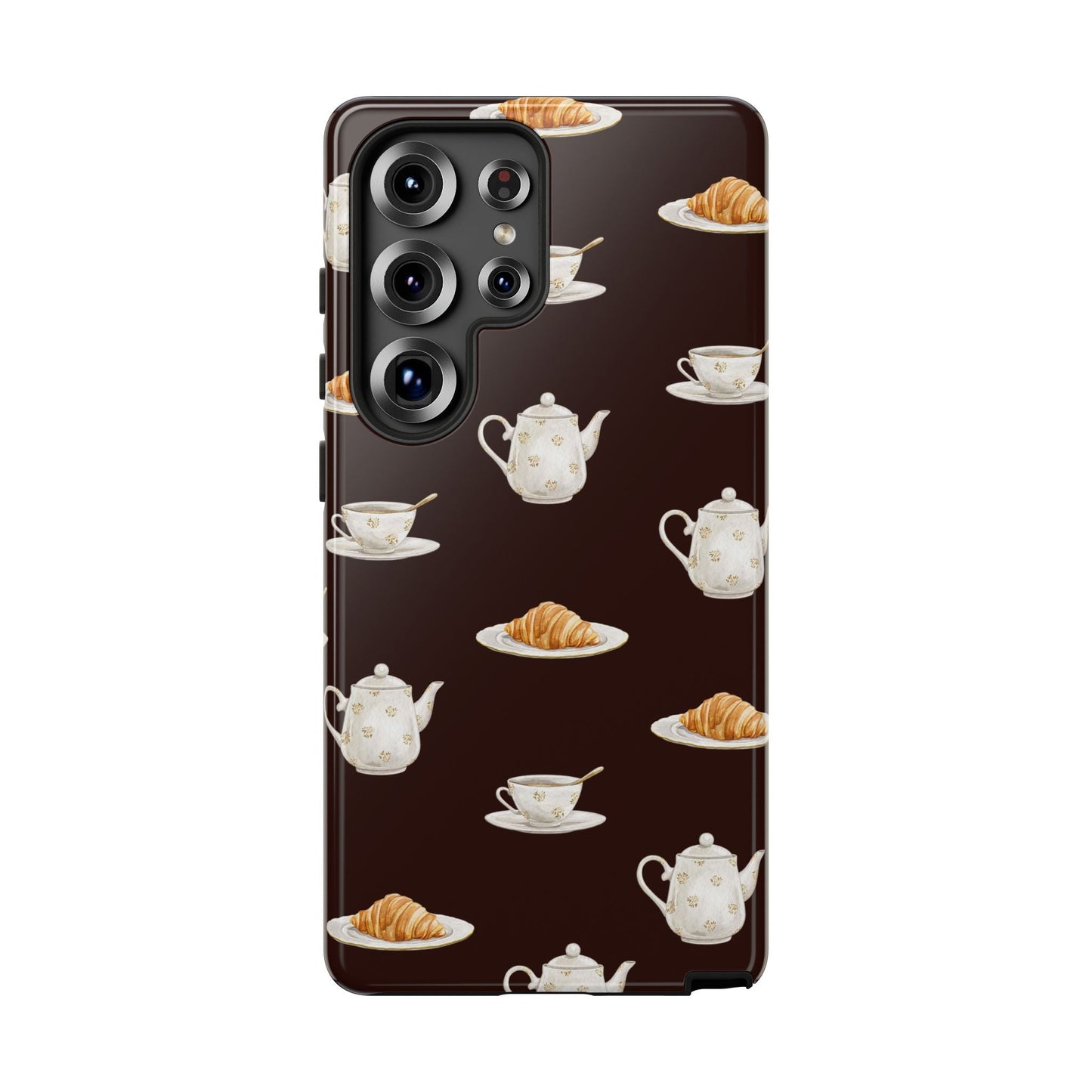 Un café et un croissant Phone Case - SmartHomeGoodies