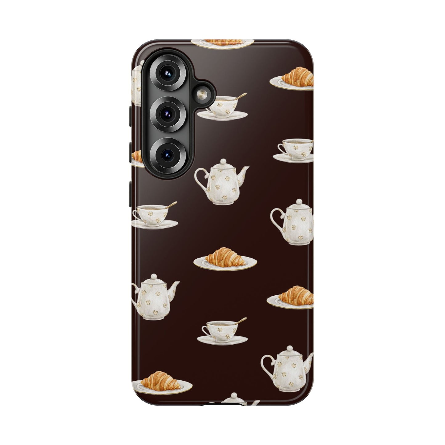 Un café et un croissant Phone Case - SmartHomeGoodies
