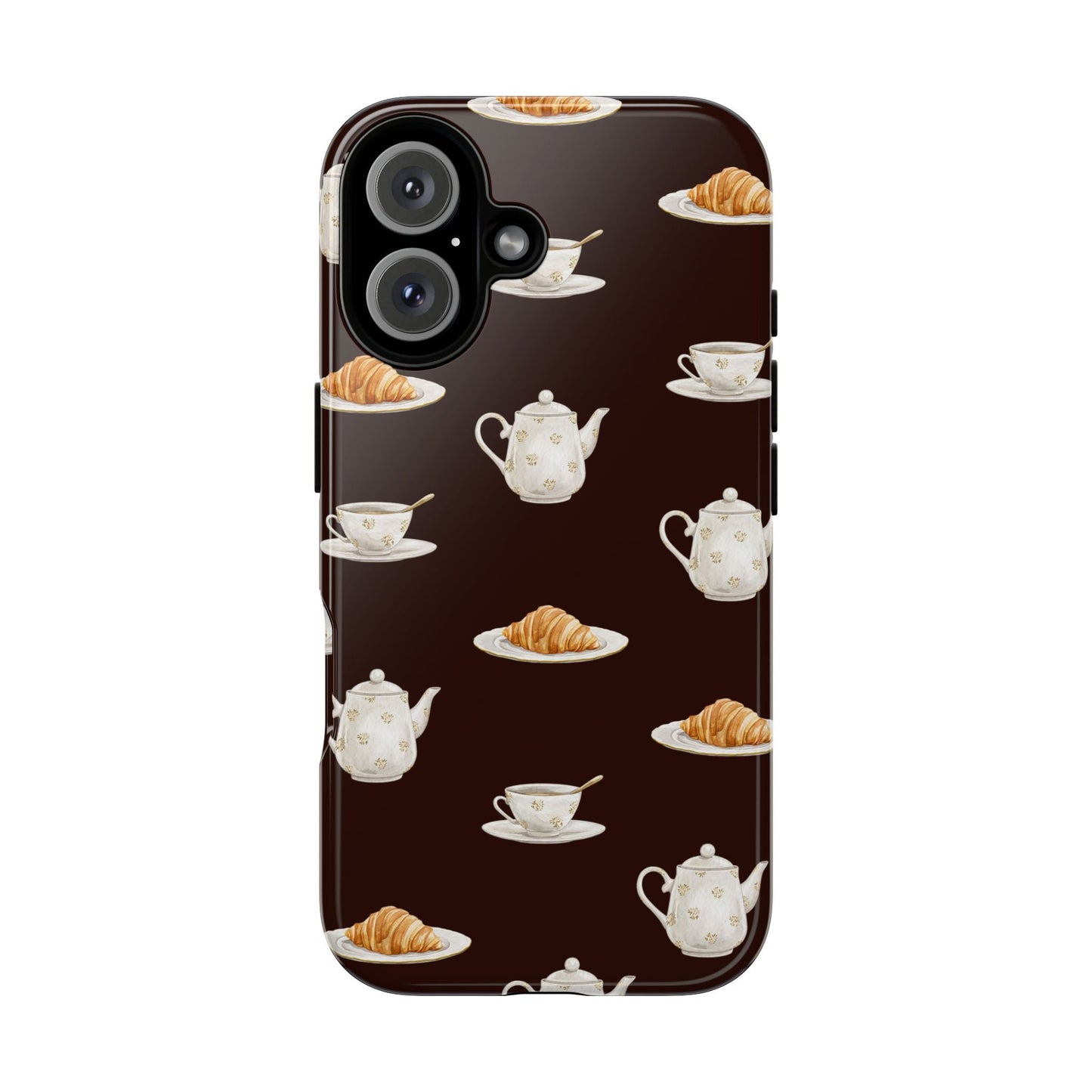 Un café et un croissant Phone Case - SmartHomeGoodies