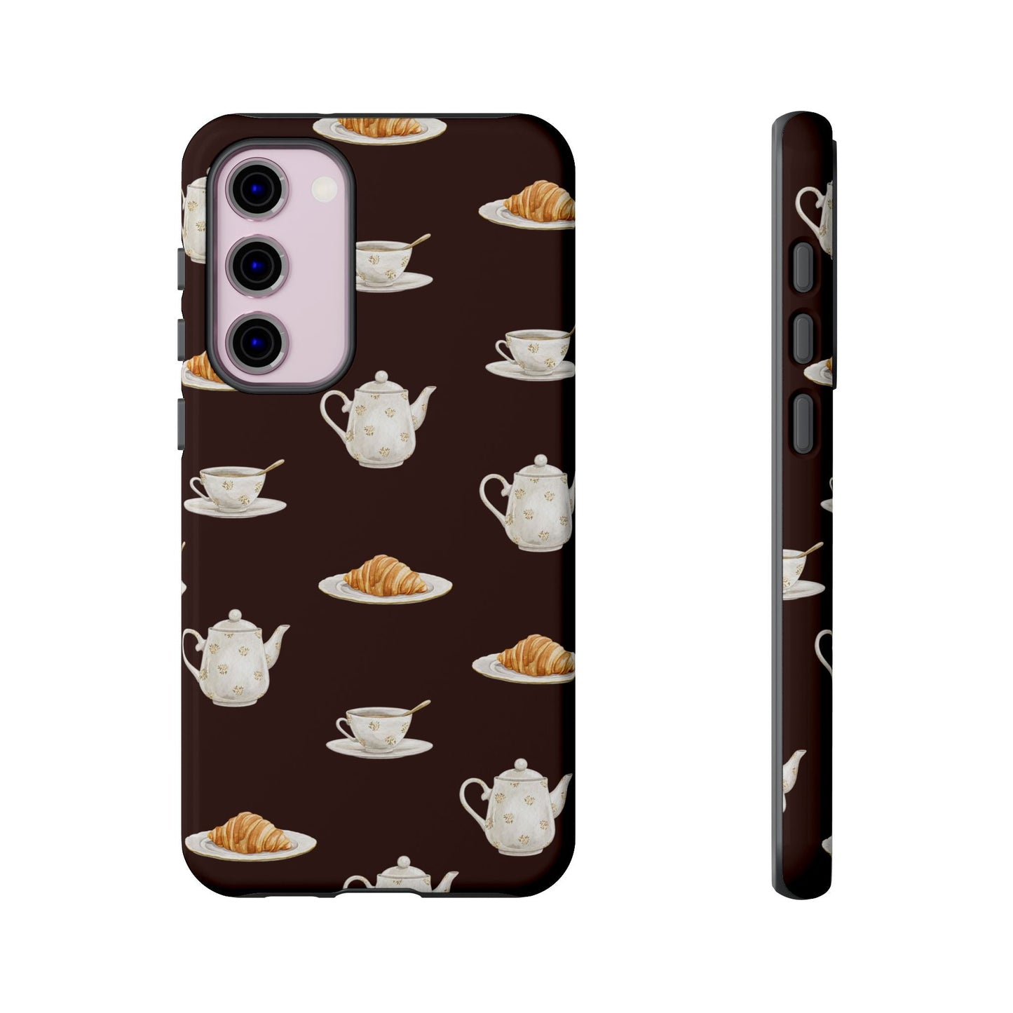 Un café et un croissant Phone Case - SmartHomeGoodies