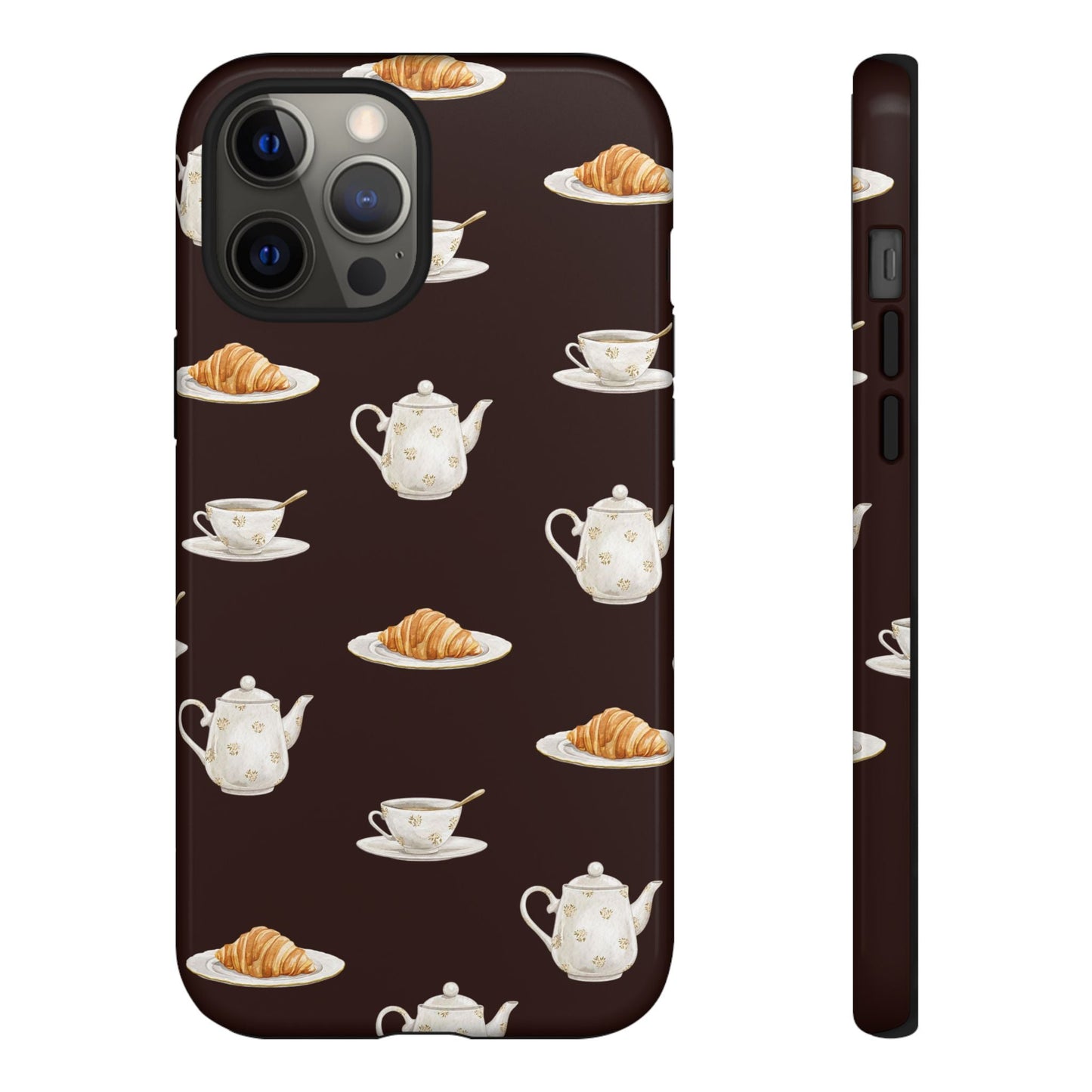 Un café et un croissant Phone Case - SmartHomeGoodies