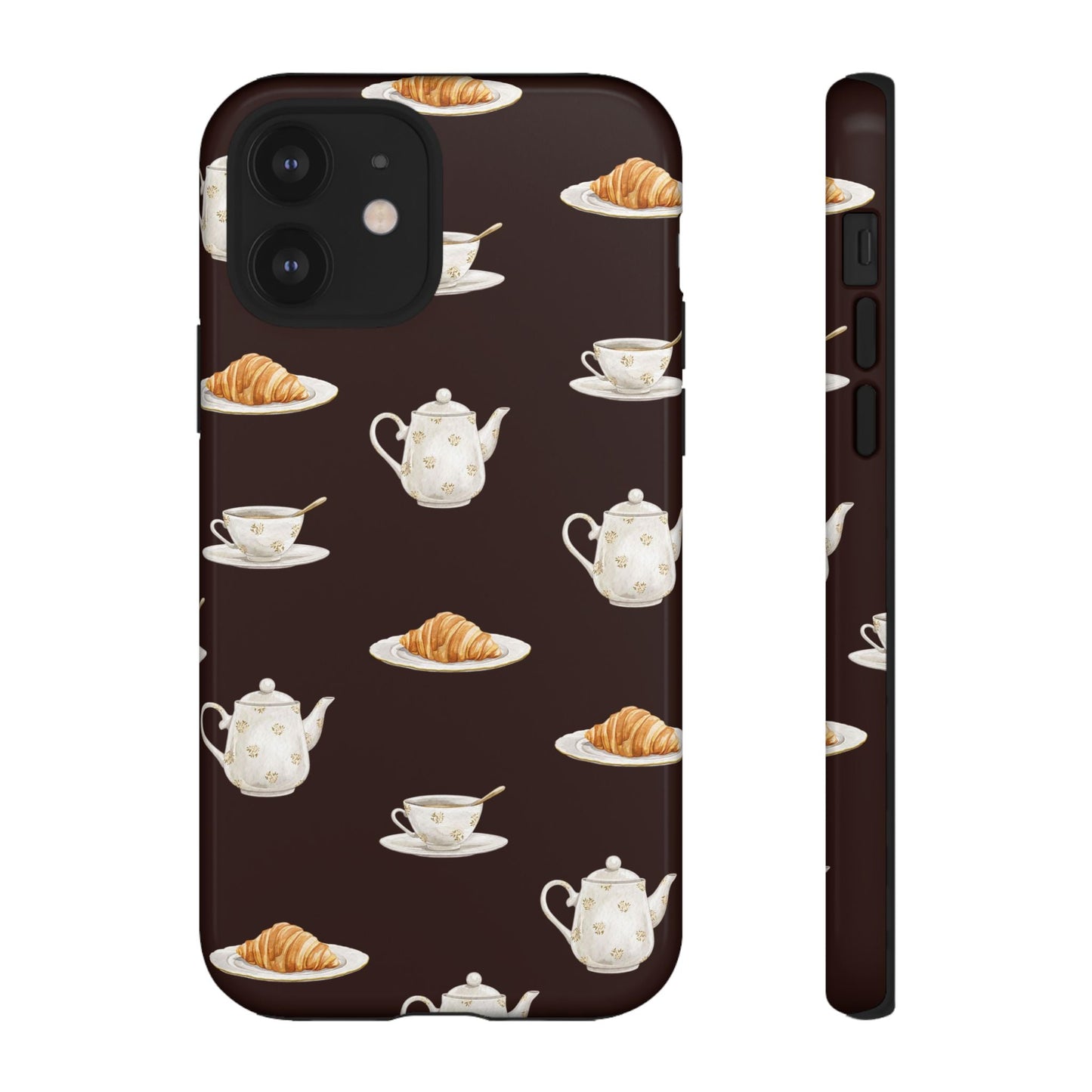 Un café et un croissant Phone Case - SmartHomeGoodies
