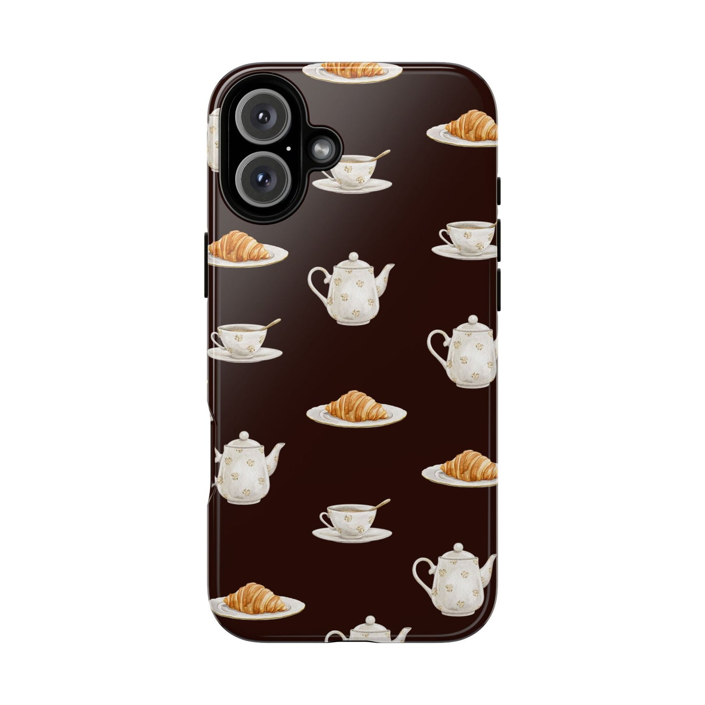 Un café et un croissant Phone Case - SmartHomeGoodies