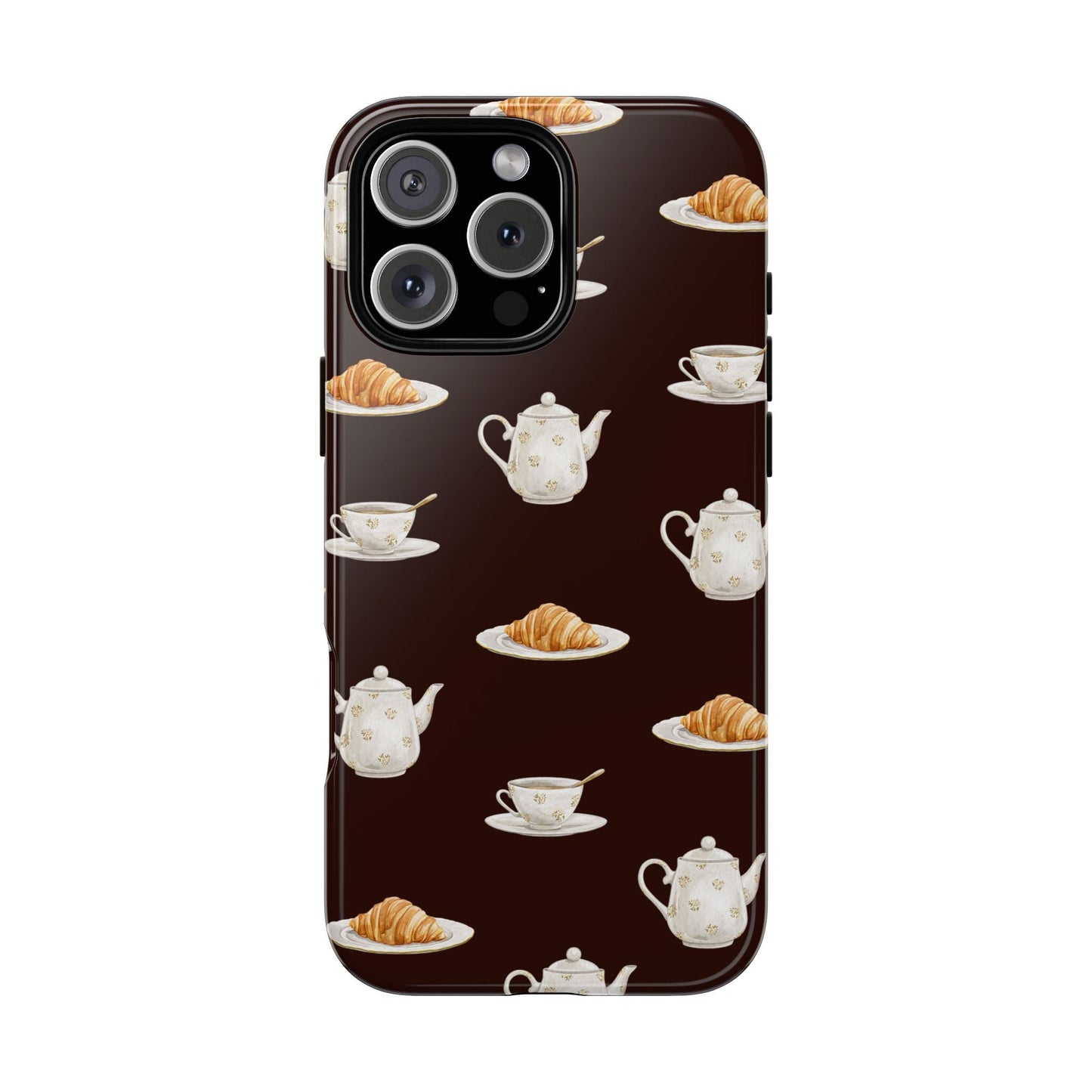 Un café et un croissant Phone Case - SmartHomeGoodies