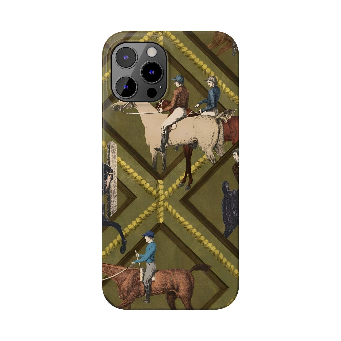 Vintage Equestrian Polo Prestige Slim iPhone Cases - SmartHomeGoodies