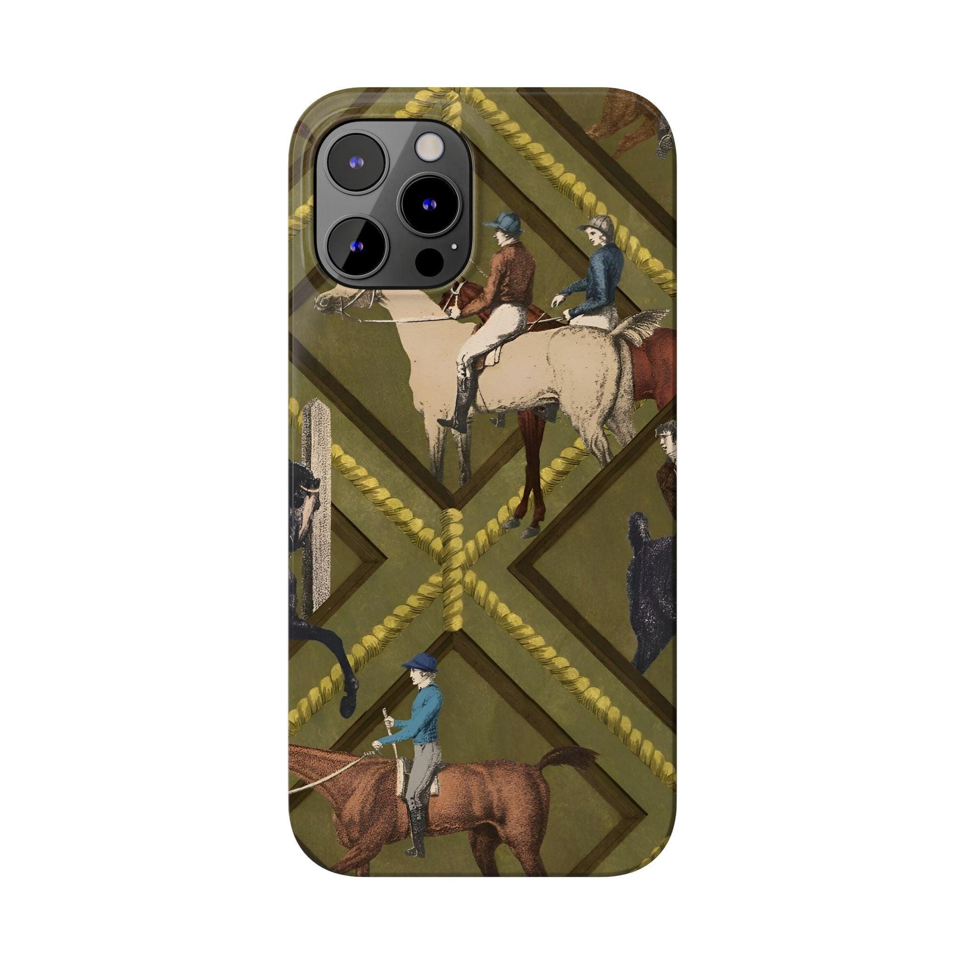 Vintage Equestrian Polo Prestige Slim iPhone Cases - SmartHomeGoodies