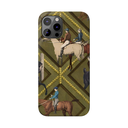 Vintage Equestrian Polo Prestige Slim iPhone Cases - SmartHomeGoodies