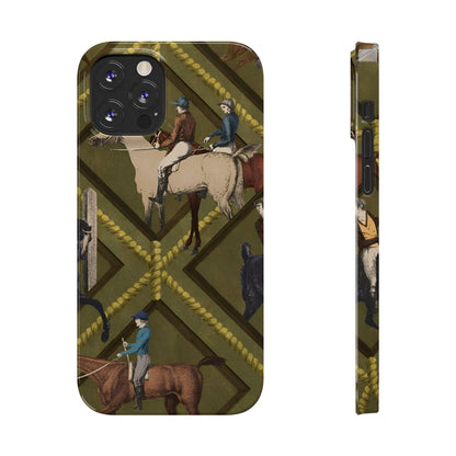 Vintage Equestrian Polo Prestige Slim iPhone Cases - SmartHomeGoodies