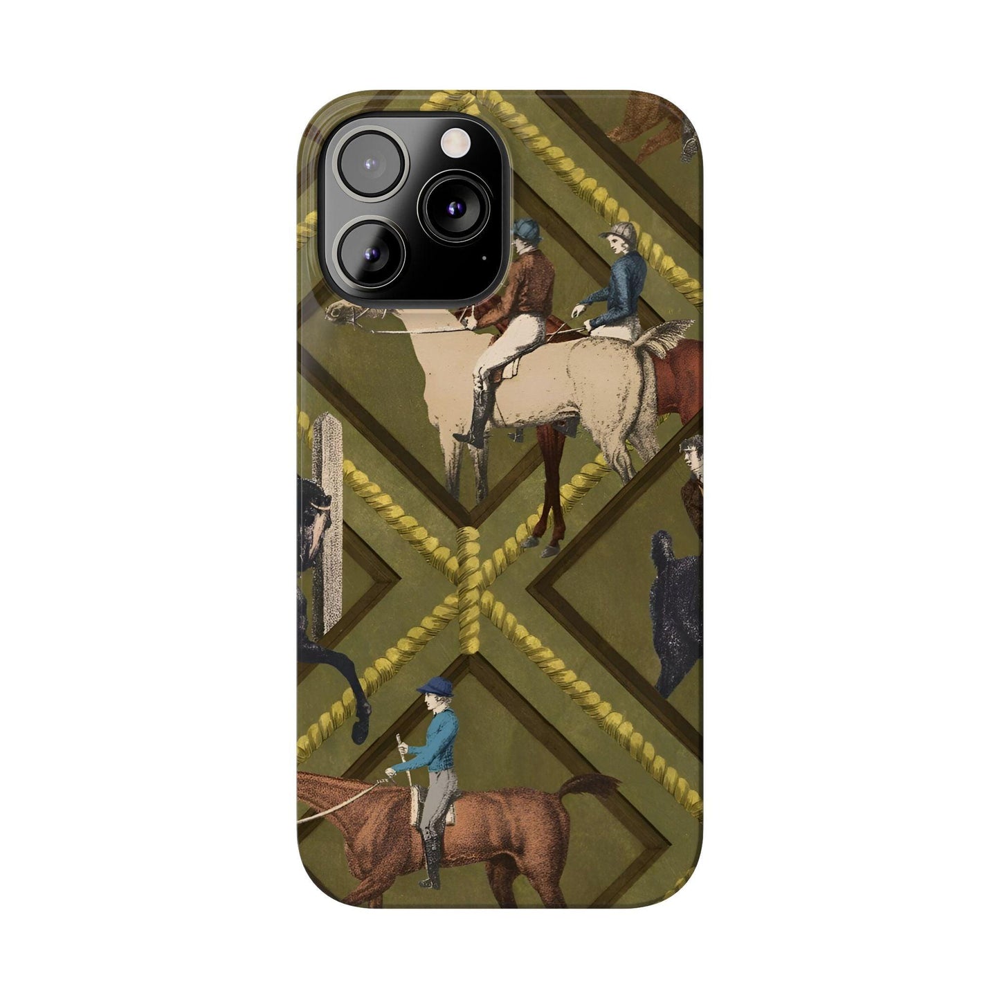 Vintage Equestrian Polo Prestige Slim iPhone Cases - SmartHomeGoodies