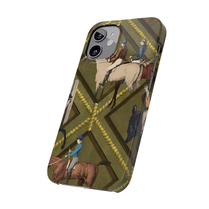 Vintage Equestrian Polo Prestige Slim iPhone Cases - SmartHomeGoodies
