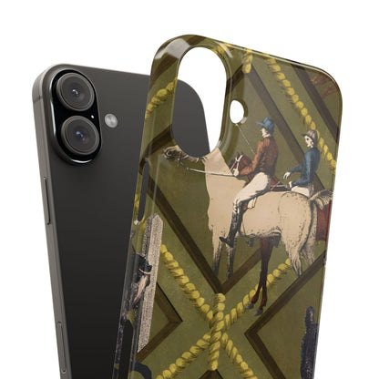 Vintage Equestrian Polo Prestige Slim iPhone Cases - SmartHomeGoodies
