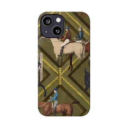 Vintage Equestrian Polo Prestige Slim iPhone Cases - SmartHomeGoodies