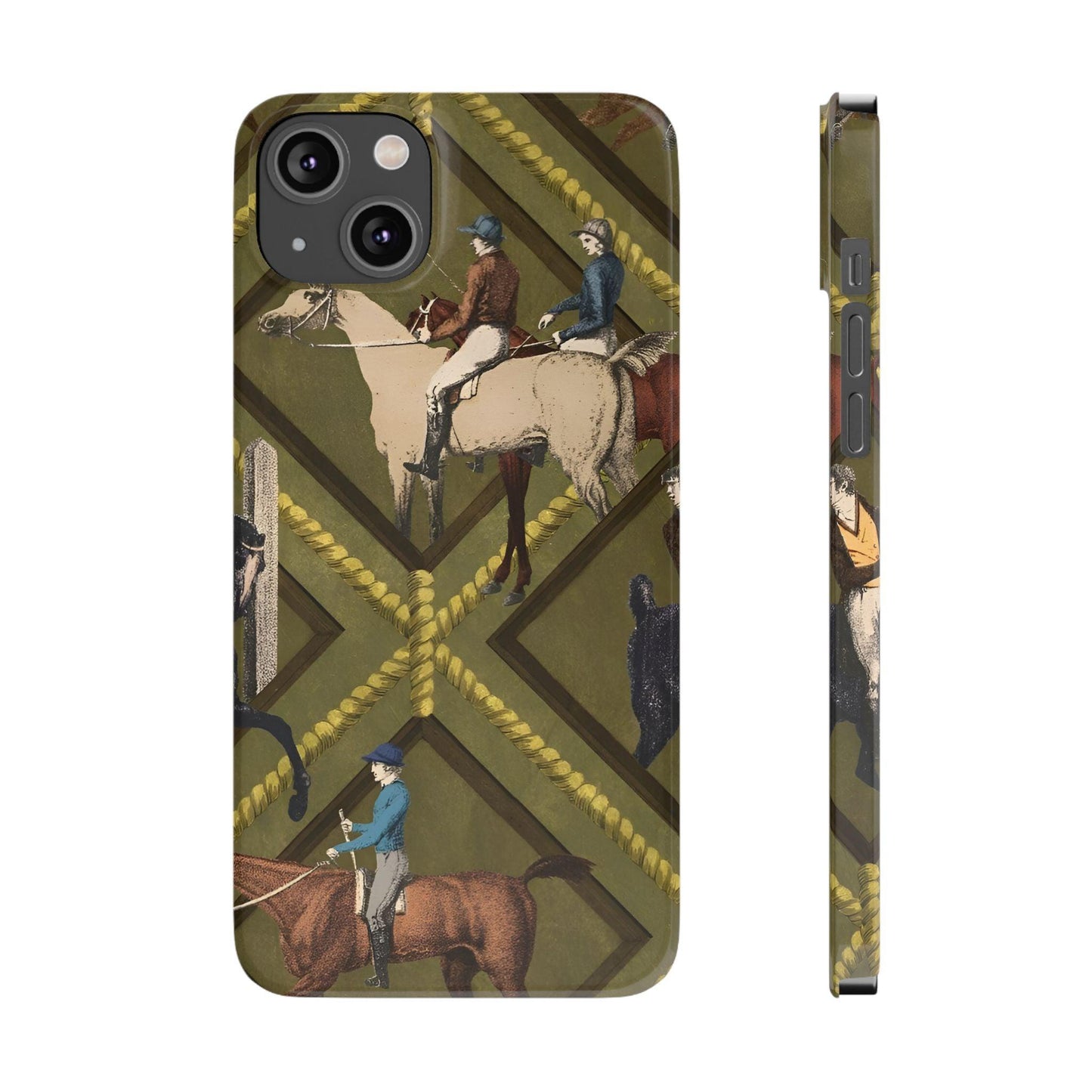 Vintage Equestrian Polo Prestige Slim iPhone Cases - SmartHomeGoodies