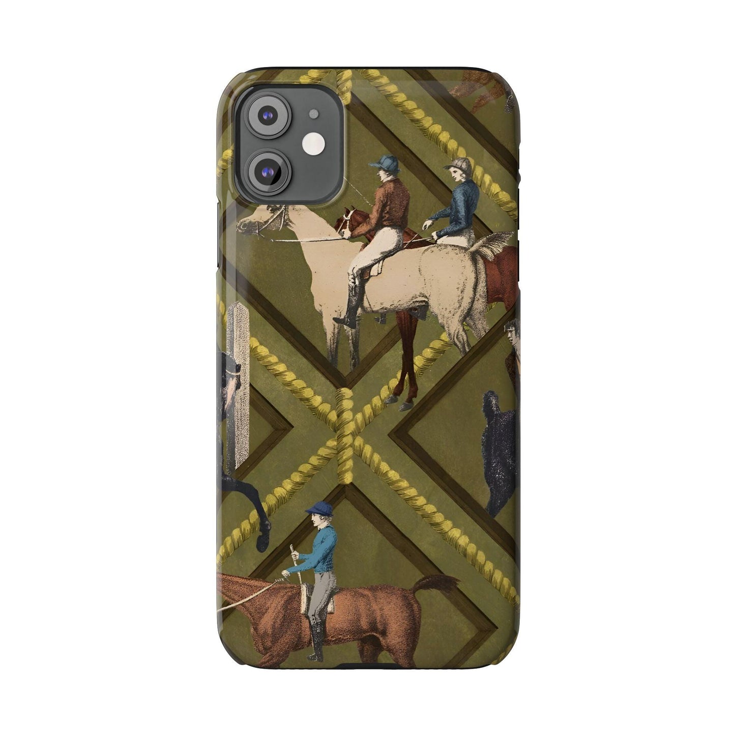 Vintage Equestrian Polo Prestige Slim iPhone Cases - SmartHomeGoodies