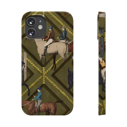 Vintage Equestrian Polo Prestige Slim iPhone Cases - SmartHomeGoodies