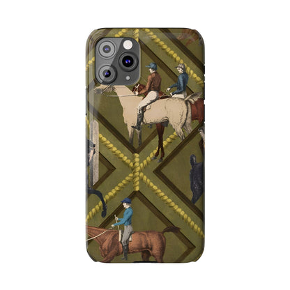 Vintage Equestrian Polo Prestige Slim iPhone Cases - SmartHomeGoodies