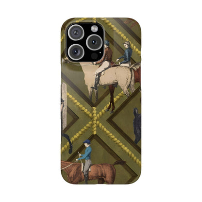 Vintage Equestrian Polo Prestige Slim iPhone Cases - SmartHomeGoodies