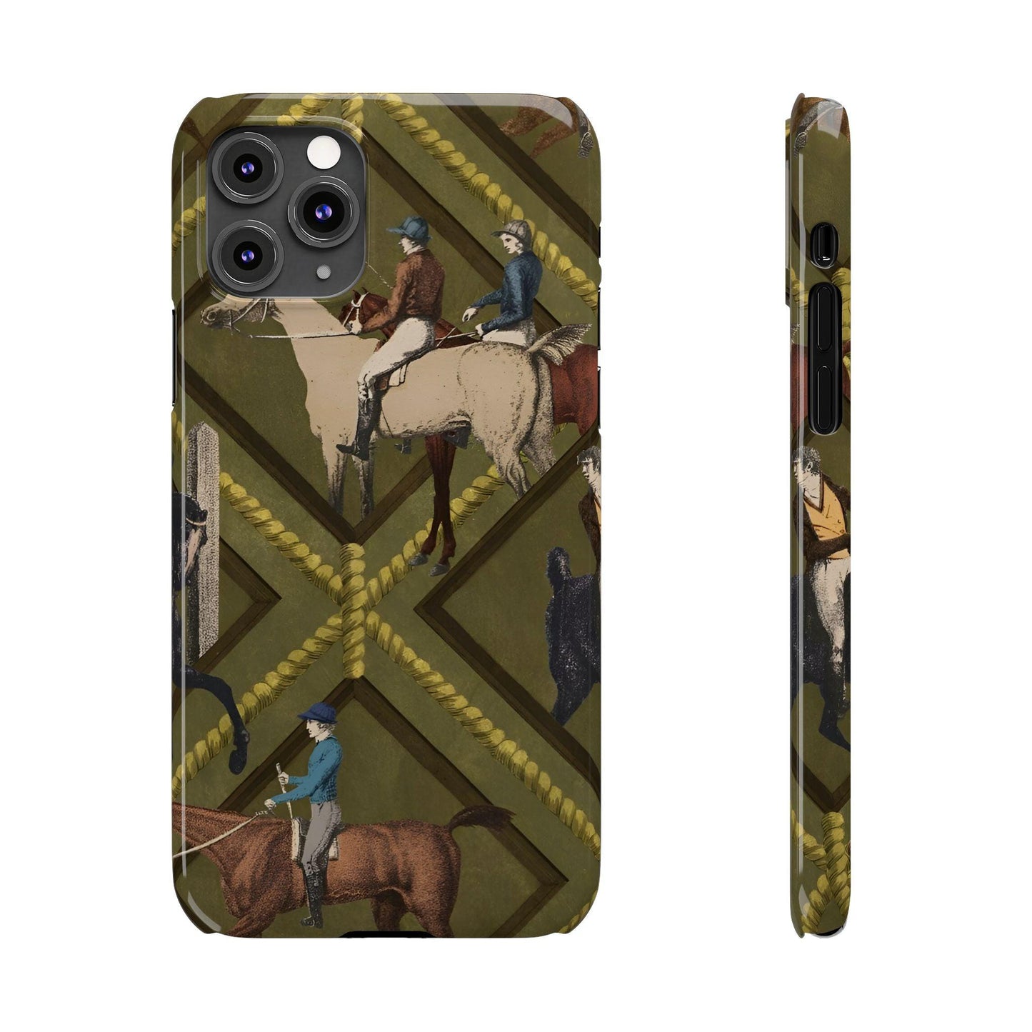 Vintage Equestrian Polo Prestige Slim iPhone Cases - SmartHomeGoodies
