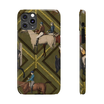 Vintage Equestrian Polo Prestige Slim iPhone Cases - SmartHomeGoodies