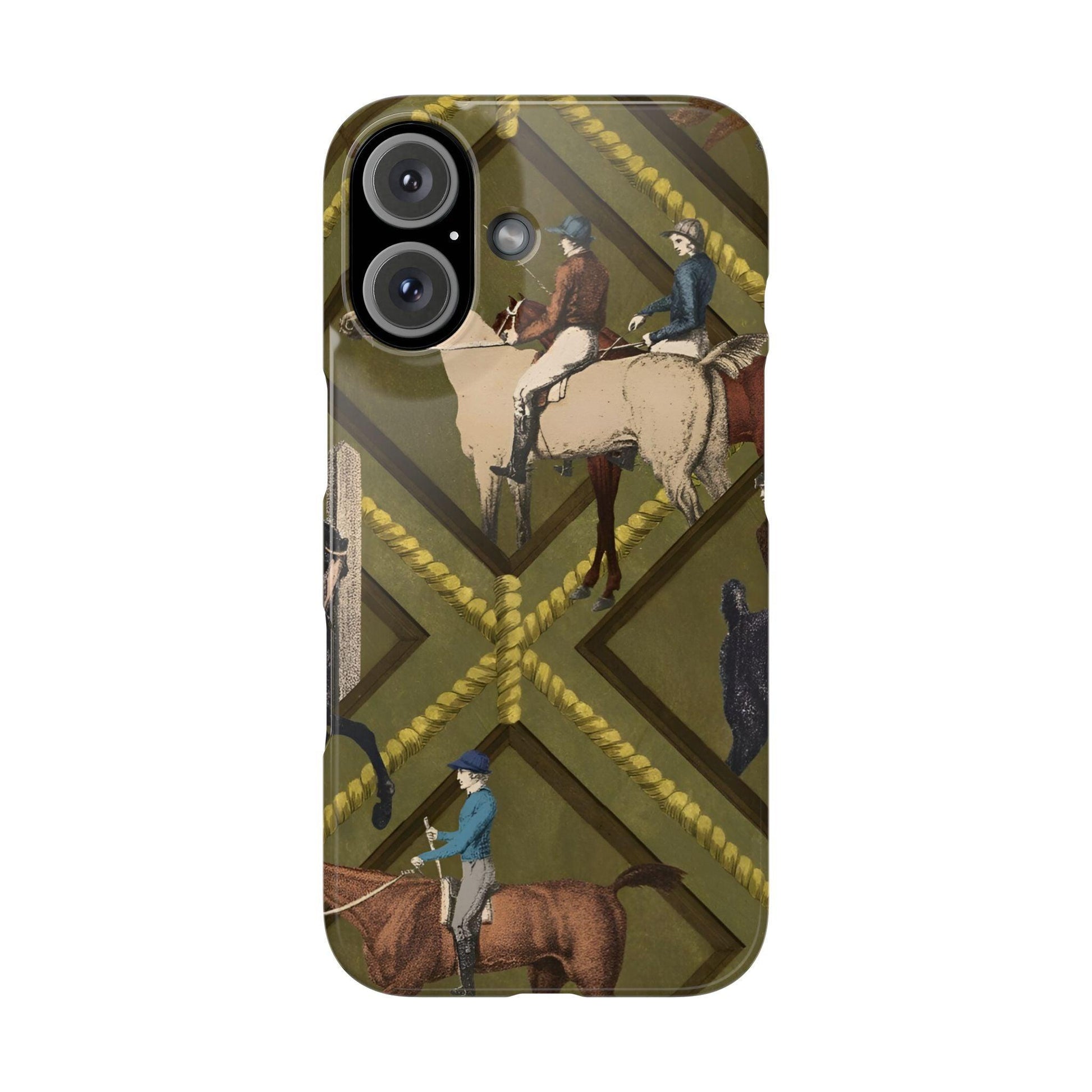 Vintage Equestrian Polo Prestige Slim iPhone Cases - SmartHomeGoodies