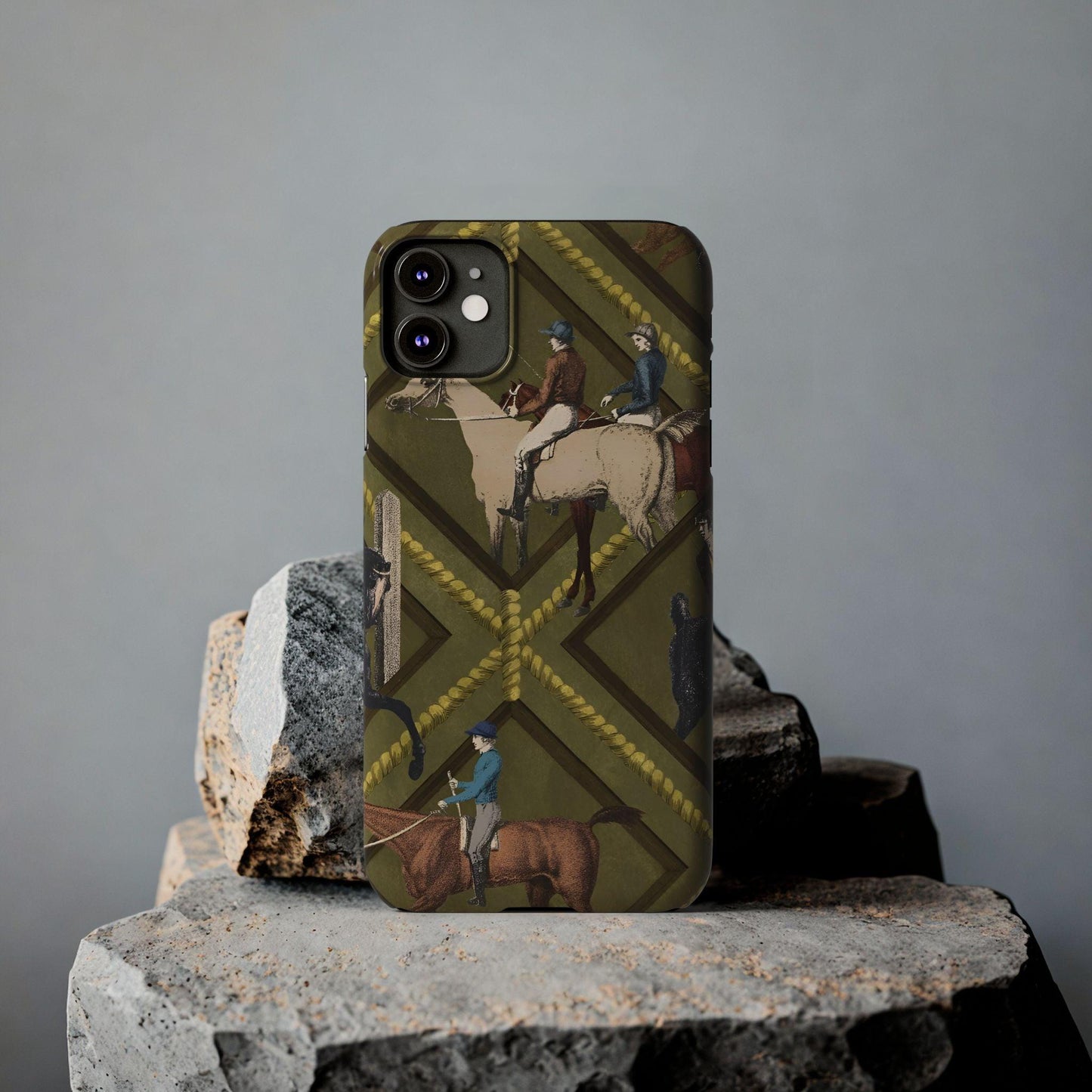 Vintage Equestrian Polo Prestige Slim iPhone Cases - SmartHomeGoodies