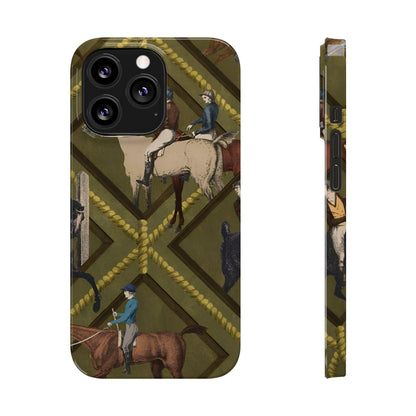 Vintage Equestrian Polo Prestige Slim iPhone Cases - SmartHomeGoodies