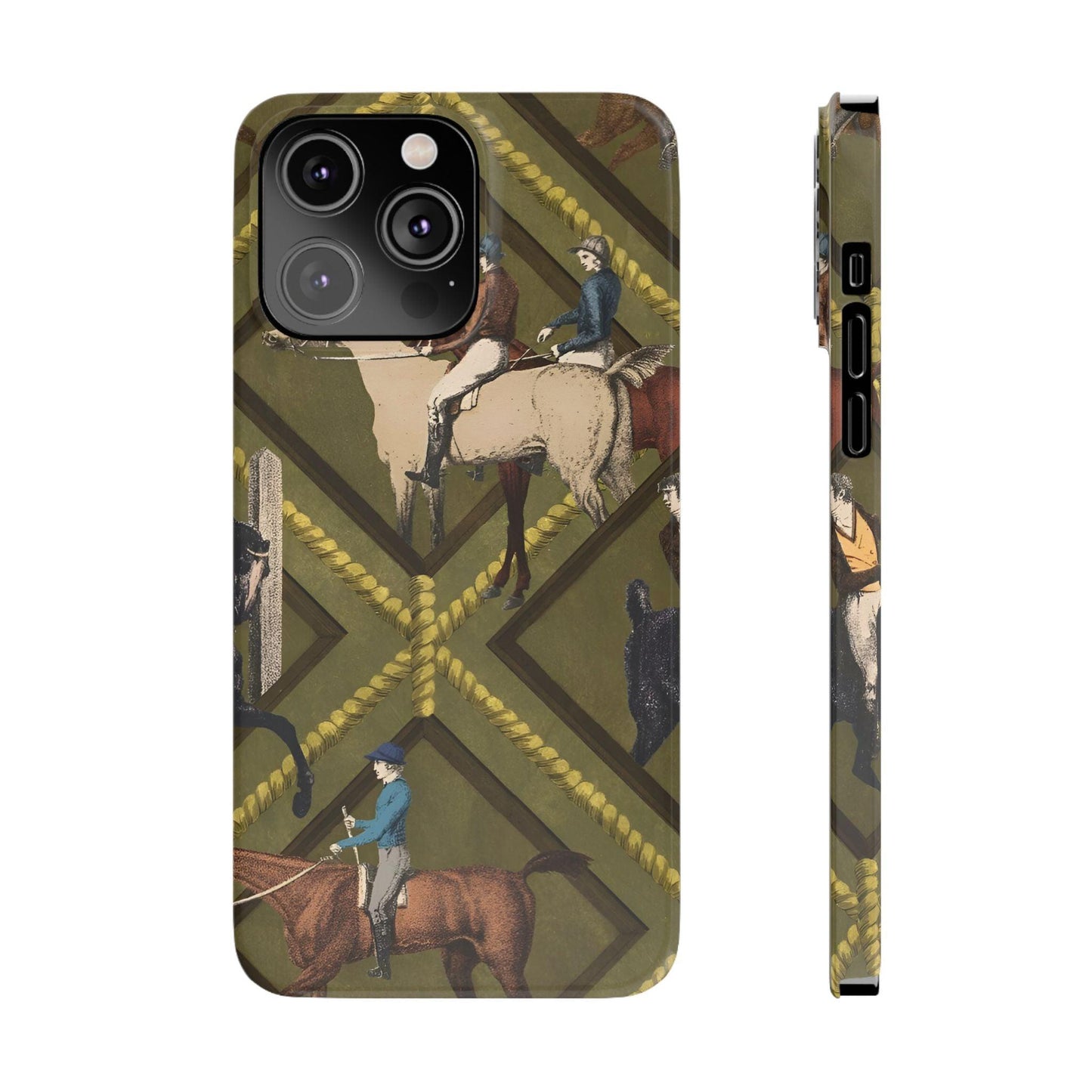 Vintage Equestrian Polo Prestige Slim iPhone Cases - SmartHomeGoodies