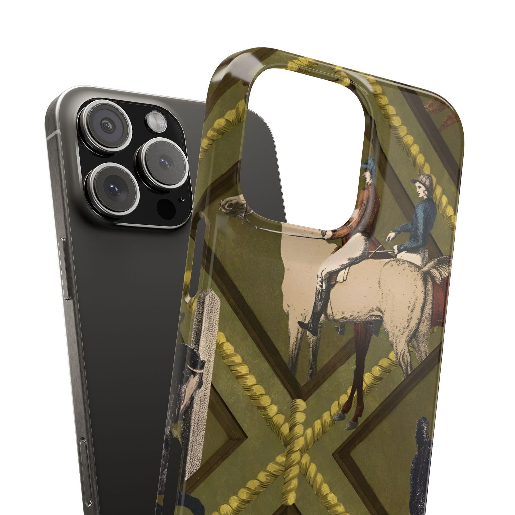Vintage Equestrian Polo Prestige Slim iPhone Cases - SmartHomeGoodies