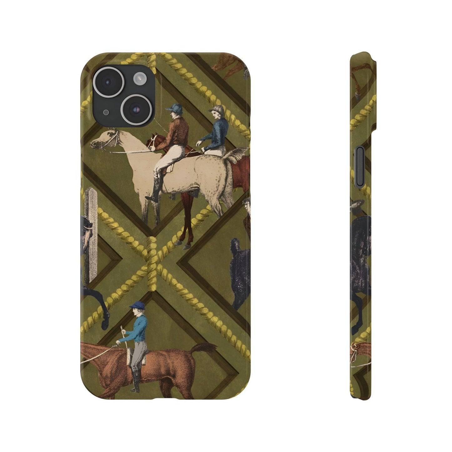 Vintage Equestrian Polo Prestige Slim iPhone Cases - SmartHomeGoodies