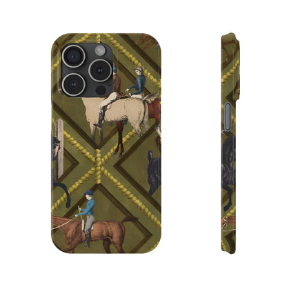 Vintage Equestrian Polo Prestige Slim iPhone Cases - SmartHomeGoodies