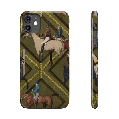 Vintage Equestrian Polo Prestige Slim iPhone Cases - SmartHomeGoodies