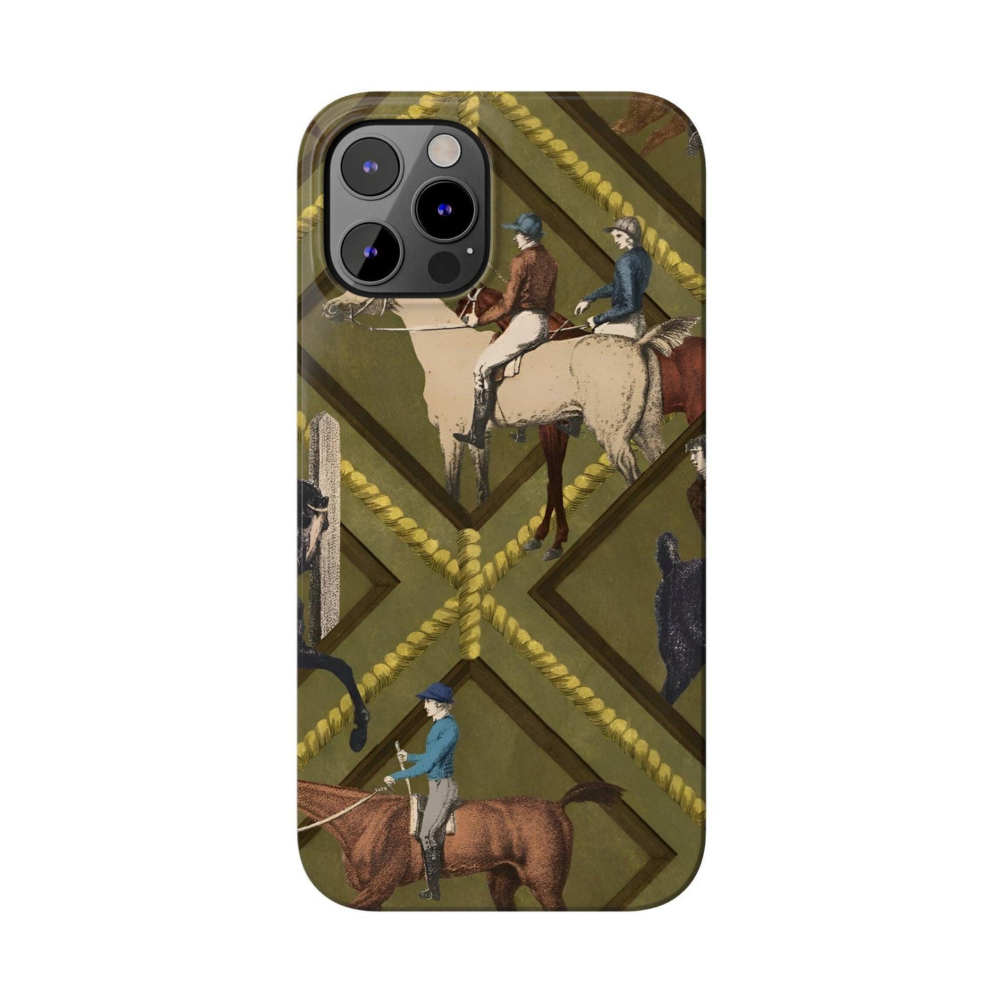 Vintage Equestrian Polo Prestige Slim iPhone Cases - SmartHomeGoodies