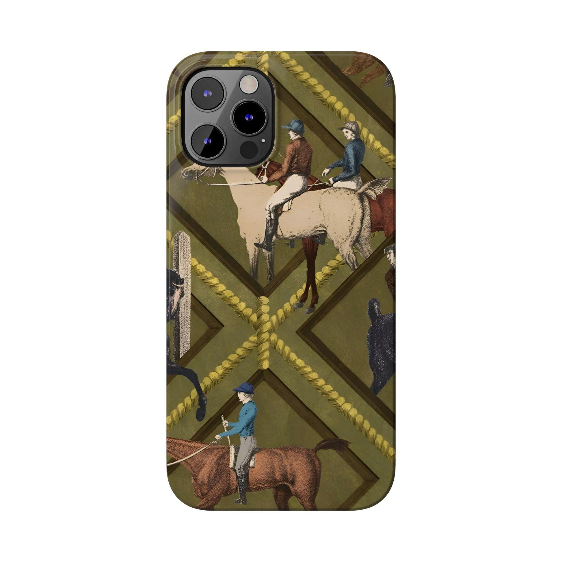 Vintage Equestrian Polo Prestige Slim iPhone Cases - SmartHomeGoodies