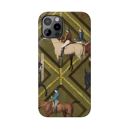 Vintage Equestrian Polo Prestige Slim iPhone Cases - SmartHomeGoodies