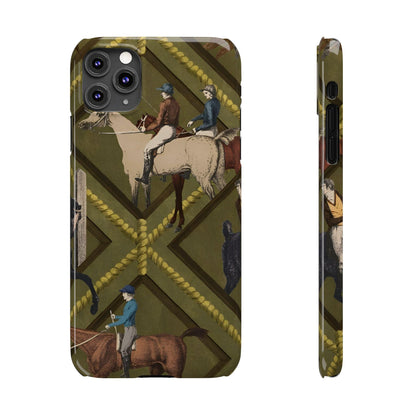 Vintage Equestrian Polo Prestige Slim iPhone Cases - SmartHomeGoodies