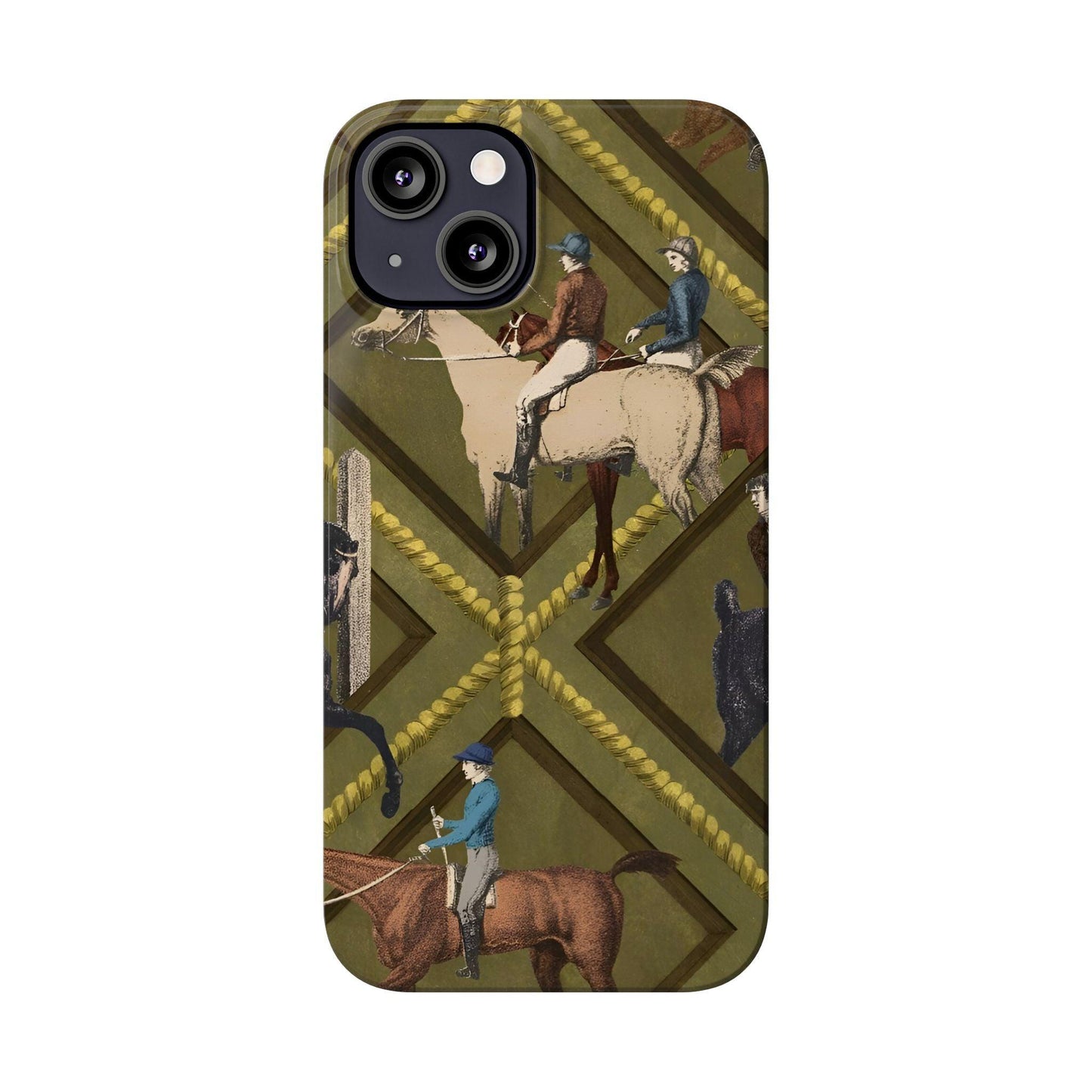 Vintage Equestrian Polo Prestige Slim iPhone Cases - SmartHomeGoodies