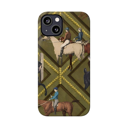 Vintage Equestrian Polo Prestige Slim iPhone Cases - SmartHomeGoodies