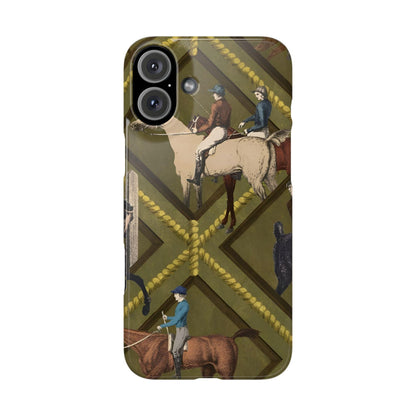 Vintage Equestrian Polo Prestige Slim iPhone Cases - SmartHomeGoodies