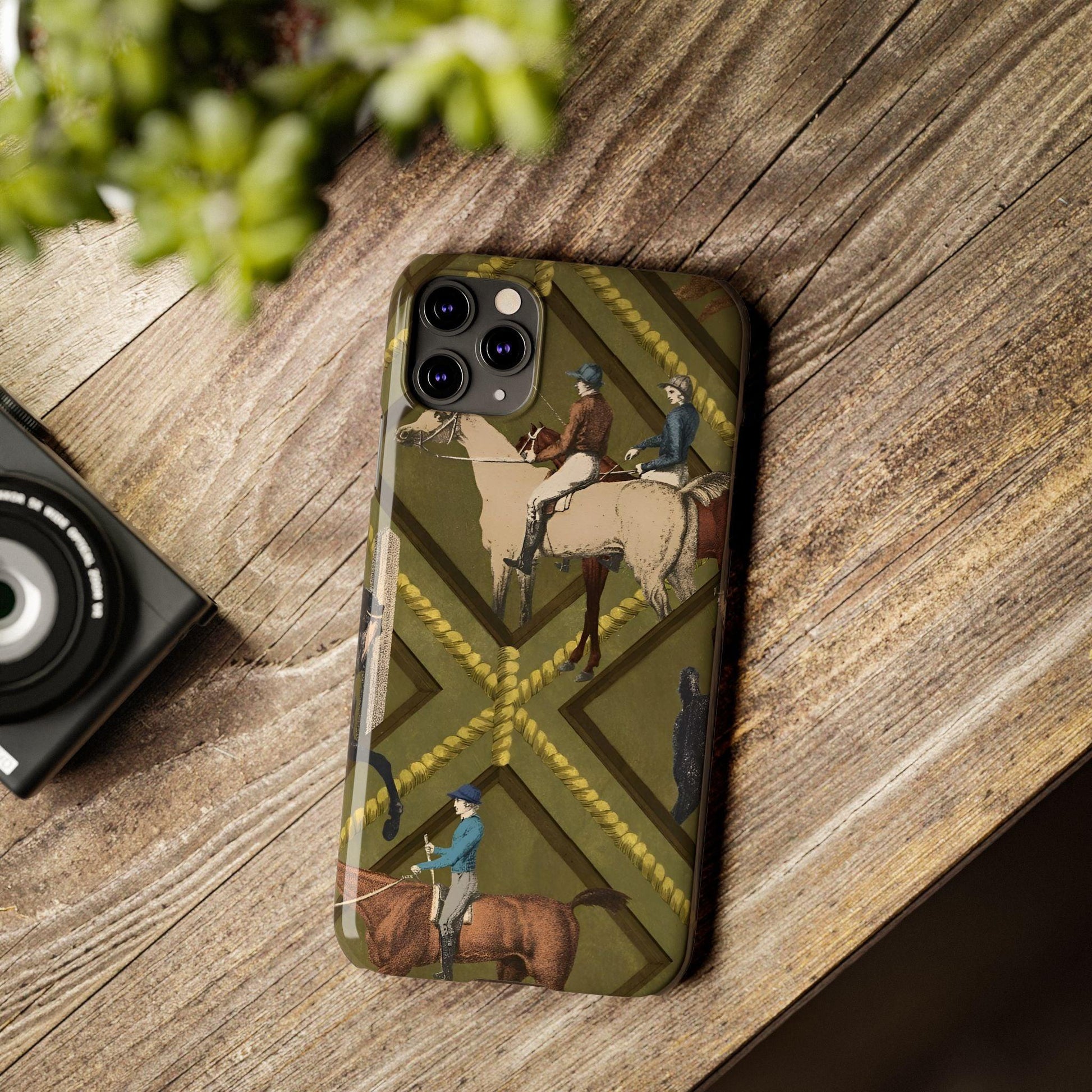 Vintage Equestrian Polo Prestige Slim iPhone Cases - SmartHomeGoodies